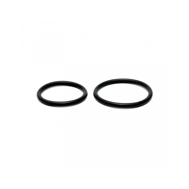 Rimba Rubber Cock Ring Set Black Ø 3-3.5 cm