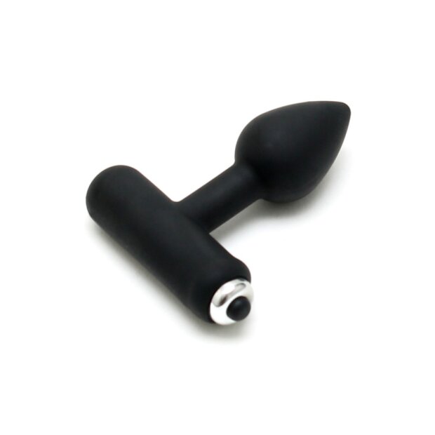 Rimba Mini Analplug mit Vibration Schwarz Ø 2,4 cm