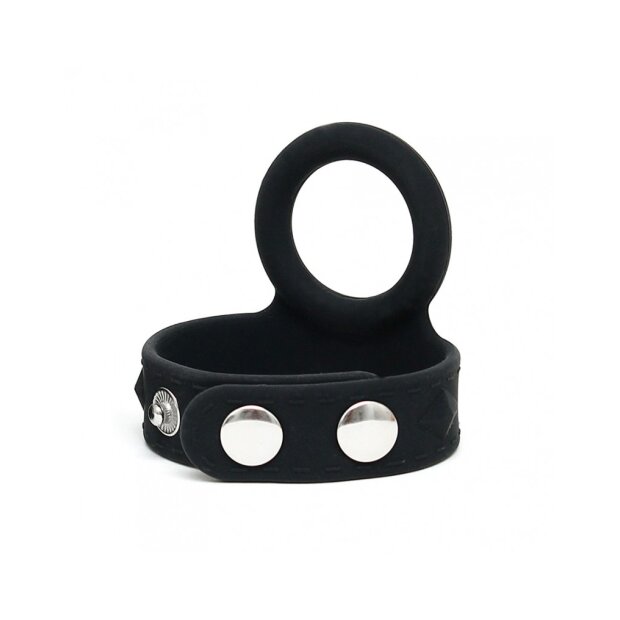 Rimba Penis Strap with Cock Ring Black Ø 3 cm