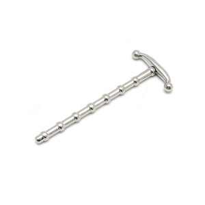 Rimba Sonde Urétrale Striée Argent 8 mm