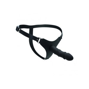 Rimba Strap-on Dildo mit Gurt Schwarz 14 cm Ø 3,5 cm