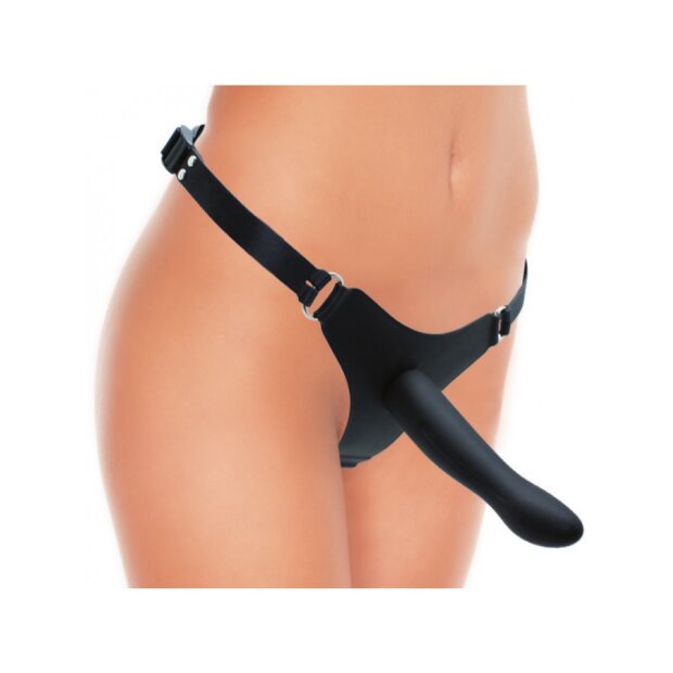 Rimba Godemichet Strap-on avec Harnais Noir 16 cm Ø 3,2 cm
