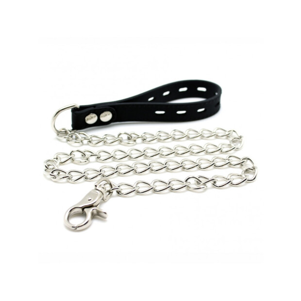 Rimba Toys Verstellbares Halsband mit Leine Schwarz