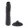 Rimba Latex Play - Exchangeable Dildo for Strap-on with Sucking Cup - Black
