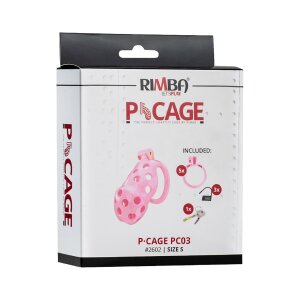 Rimba P-Cage PC03 Peniskäfig Pink 8,5 cm Ø...