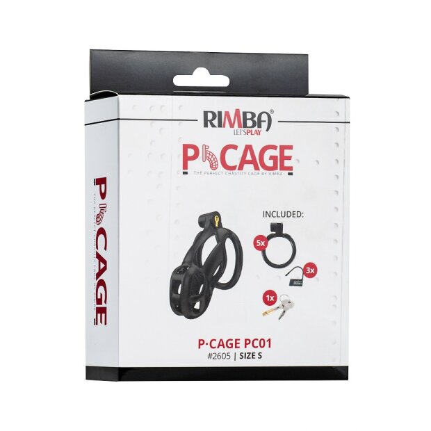 Rimba P-Cage PC01 Cage à Pénis Noir 8,5 cm Ø 3,9 cm
