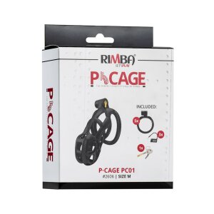Rimba P-Cage PC01 Peniskäfig Schwarz 9,5 cm Ø...