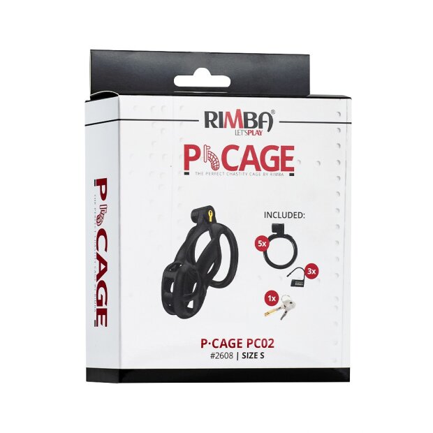 Rimba P-Cage PC02 Cage à Pénis Noir 8,5 cm Ø 3,9 cm