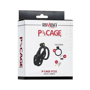 Rimba P-Cage PC02 Cage à Pénis Noir 8,5 cm...