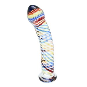 Rimba Sensual Glass Jane Glasdildo Mehrfarbig 18 cm ⌀ 3,6 cm
