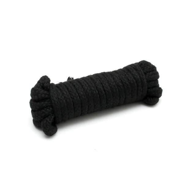 Rimba Bristol Cord Cotton Bondage Rope Black 5 m
