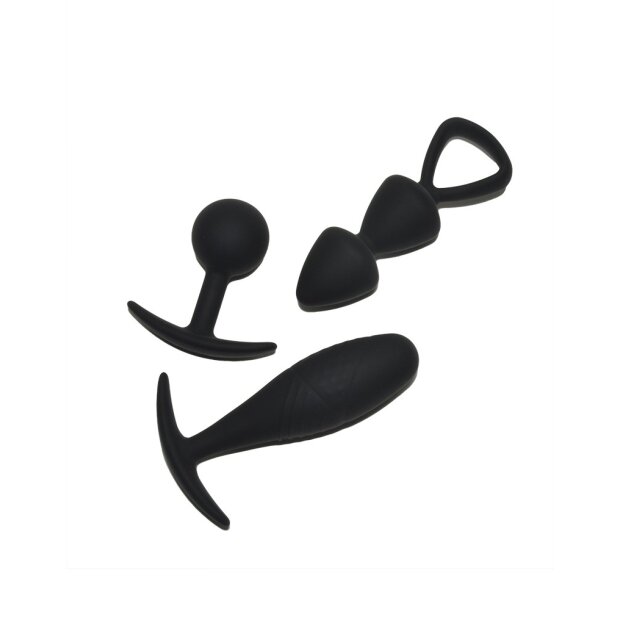 Rimba Toys - Basel - Set of Butt Plugs Size S - Black