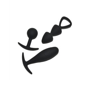 Rimba Toys - Basel - Set of Butt Plugs Size S - Black