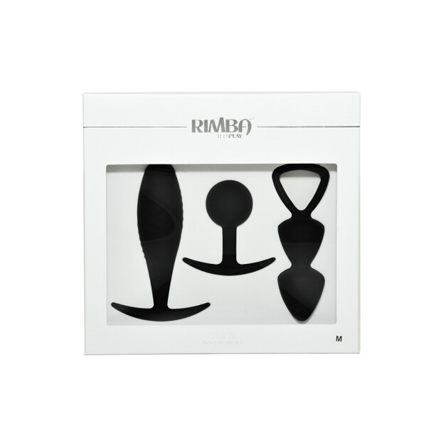 Rimba Basel Set of Butt Plugs Medium Analplugs Schwarz 3 Teilig