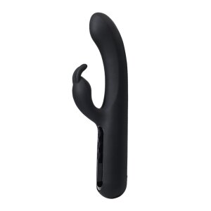 Rimba Toys - Sensual Nights SN03 - Rabbit Vibrator - Black