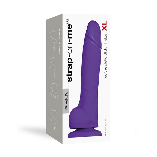 Strap-On-Me Soft Realistic Dildo XL Lila 19,8 cm
