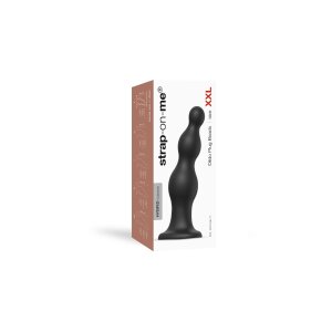 Strap-On-Me Dildo Plug Beads Large Analkugeln Schwarz 18...