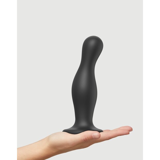 Strap-On-Me - Dildo Plug Curvy Size XL - Black - 18 cm