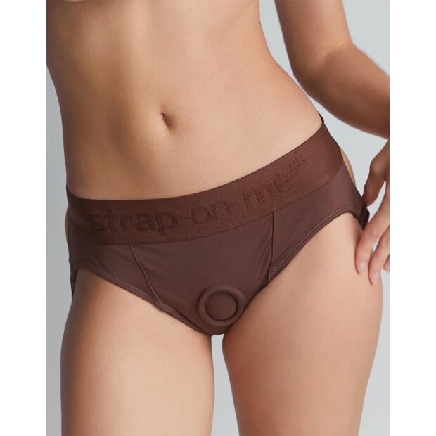 Strap-On-Me - Harnais Heroine - Harnais à sangles - Marron - XL