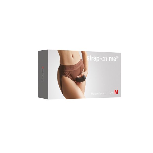 Strap-On-Me - Harnais Heroine - Harnais à sangles - Marron - XL