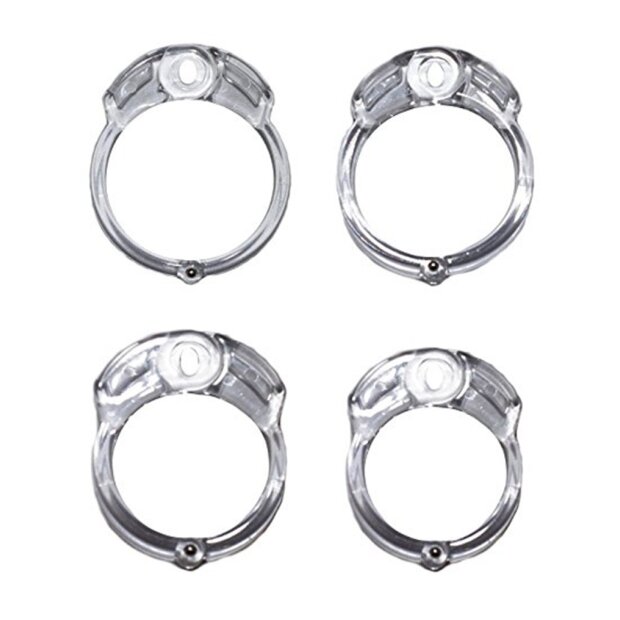 The vise cage de chasteté avec cadenas transparent