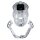 The vise cage de chasteté avec cadenas transparent