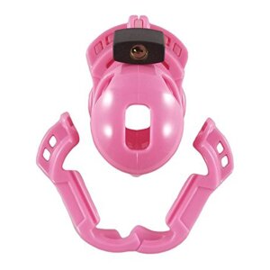 The Vice Chastity Cage with Padlock Pink