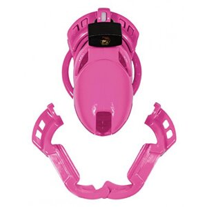 The Vice Chastity Cage with Padlock Pink