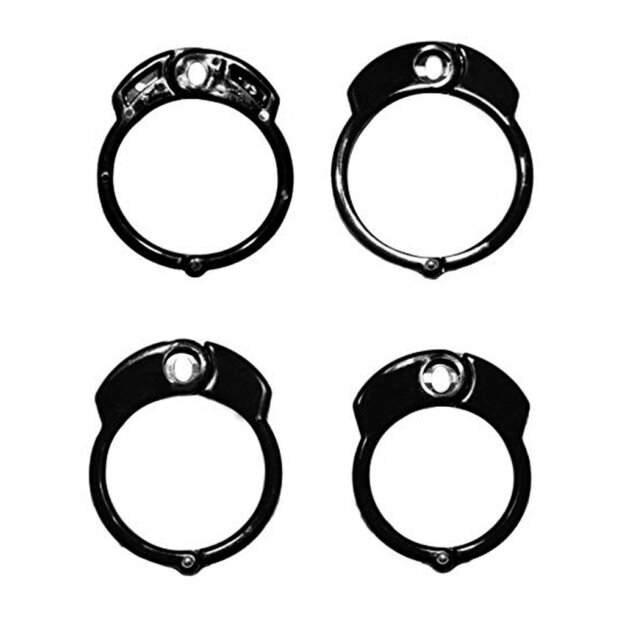 The Vice Chastity Cage with Padlock Black