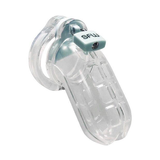 The Vice Chastity Cage with Padlock Transparent