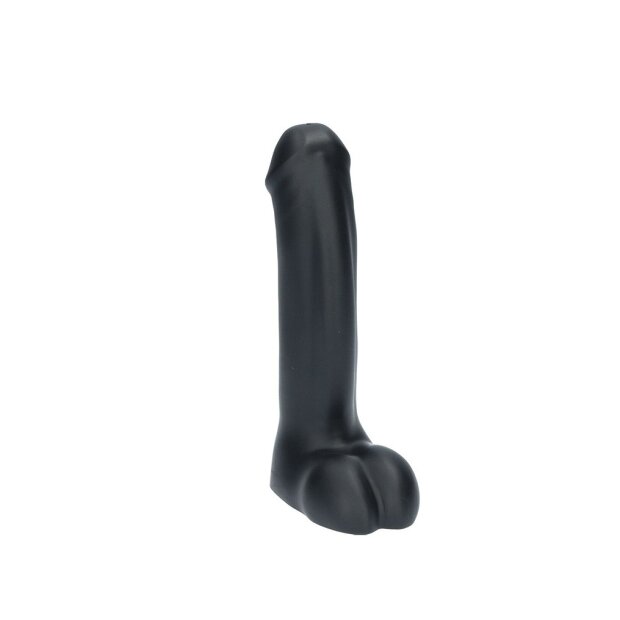 Ylva & Dite - Icarus - Dildo with Balls - Metallic Black / Grey - 18.2 cm
