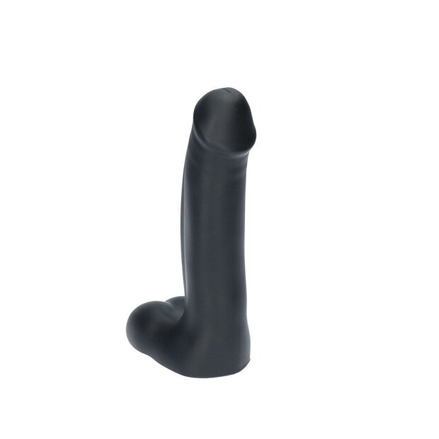 Ylva & Dite - Icarus - Dildo with Balls - Metallic Black / Grey - 18.2 cm