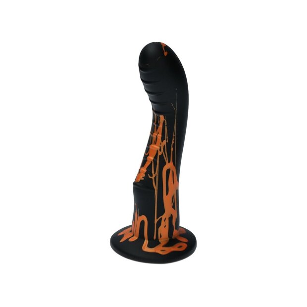 Ylva & Dite - Kajsa - Anal Dildo - Black / Orange - 18 cm