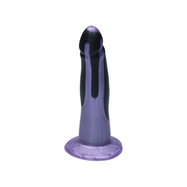 Ylva & Dite - Eros - Realistic Dildo - Black / Luster Violet - 17 cm