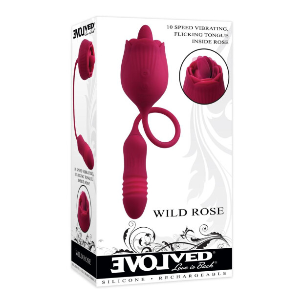 Evolved Wild Rose Tong Vibrator Pink 34,5 cm