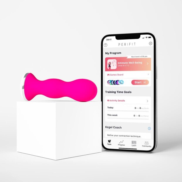 Perifit Care App Controlled Pelvic Floor Trainer Liebeskugeln Pink