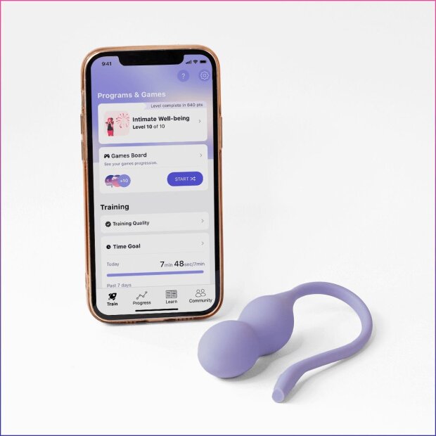 Perifit Care+ Pelvic Floor Trainer Kegeltrainer App Controlled Lila