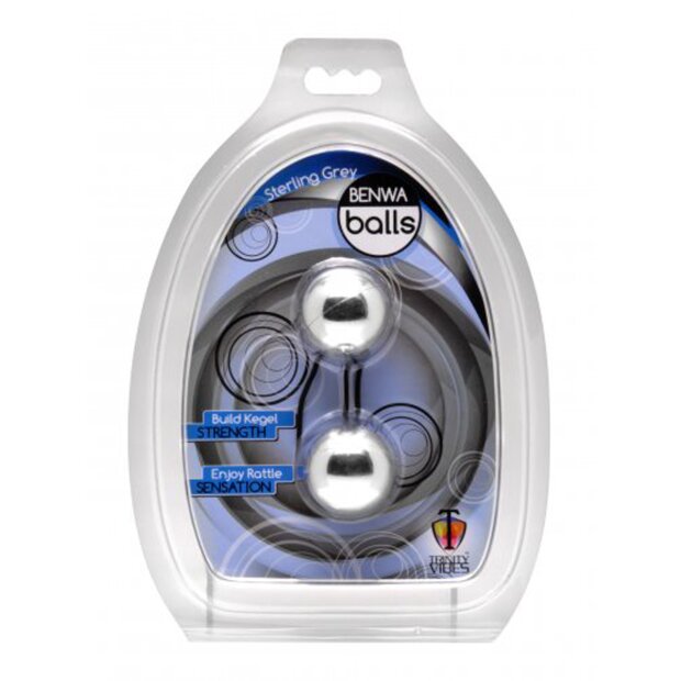 XR Brands Sterling Grey Benwa Balls Liebeskugeln Silber ⌀ 2,5 cm