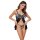 Cotelli Collection babydoll and thong black white S