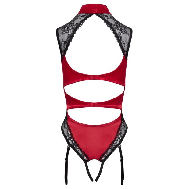 Cotelli Collection Body rouge noir S