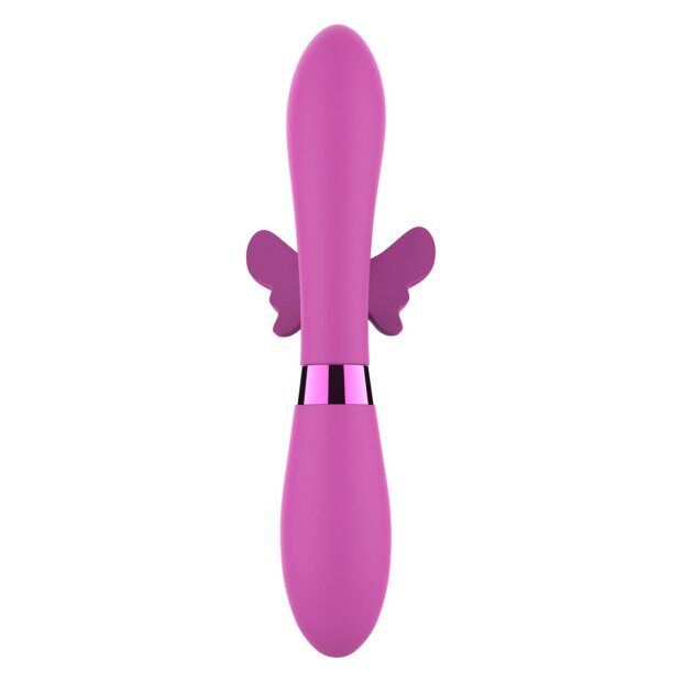 TOYJOY Farfalla Festival Vibrator mit Klitorisstimulation Lila 21 cm ⌀ 3,5 cm