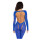 Leg Avenue Seamless footless bodystocking blau O/S