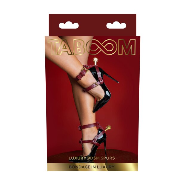 Taboom Luxury BDSM Spurs 2pcs Red