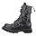 OUTLET Angry Itch 10-Loch 3-Buckle Leder Stiefel Schwarz Größe 47