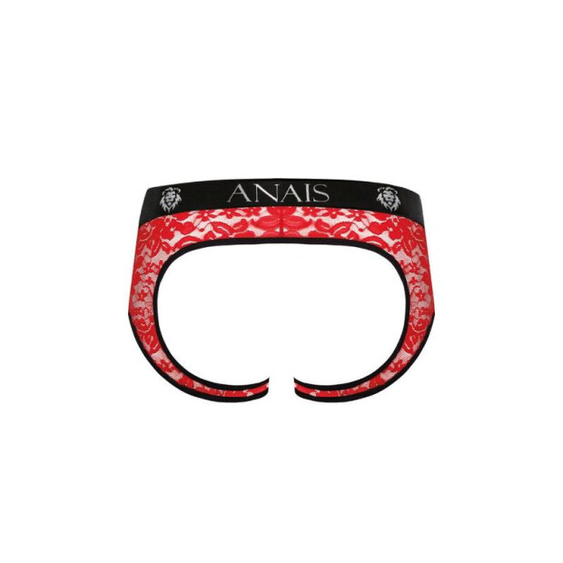 ANAIS Men Brave jock briefs with lace pattern red S