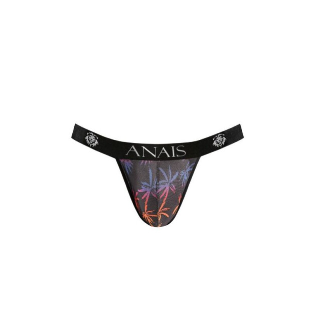 ANAIS Men Chill Rio Jockstrap avec motif de palmiers multicolores S