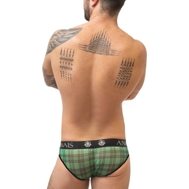 ANAIS Men Magic briefs with check pattern green, black S