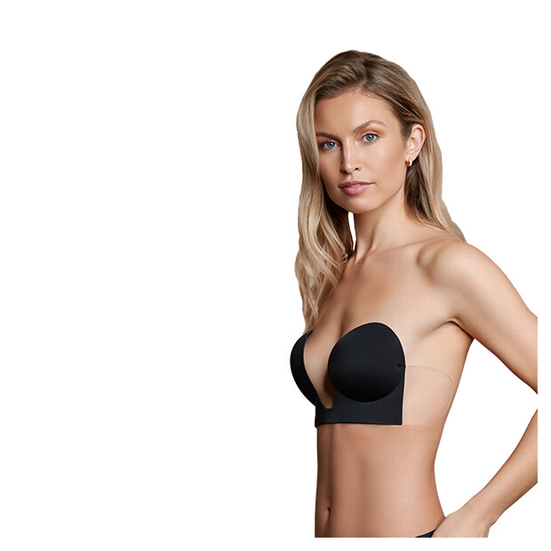 Bye Bra Seamless U-Style Bra Cup C Black