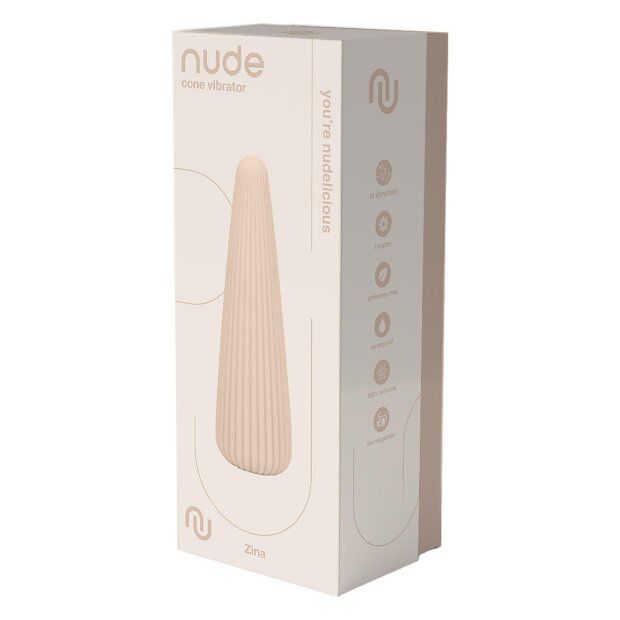 Dream Toys Nude Zina travel vibrator neutral