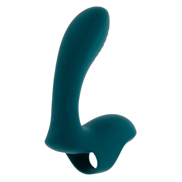 Playboy vibrator wrapped around the finger